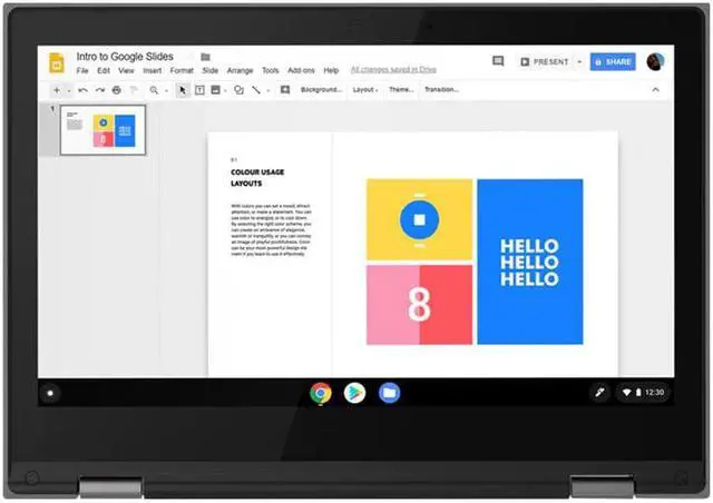 Alt view image 11 of 20 - Lenovo 300e Chromebook 2nd Gen 81MB007HUS 11.6" Touchscreen Chromebook - HD - 1366 x 768 - Intel Celeron N4020 Dual-core (2 Core) 1.10 GHz - 4 GB Total RAM - 32 GB Flash Memory - Black - Intel Ch