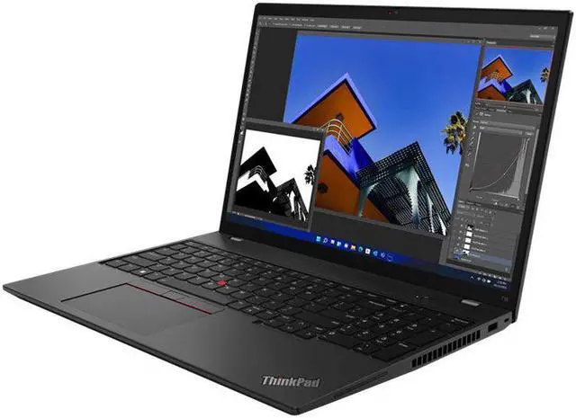 Alt view image 4 of 20 - Lenovo Laptop ThinkPad T16 Gen 1 Intel Core i7-1270P 16GB Memory 512 GB PCIe SSD Intel Iris Xe Graphics 16.0" 10-point Multi-touch Windows 11 DG Windows 10 Pro 64 21BV0096US