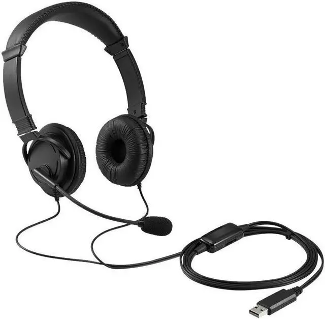 Alt view image 2 of 13 - kensington hi-fi usb headphones with mic & volume control button (k33065ww)