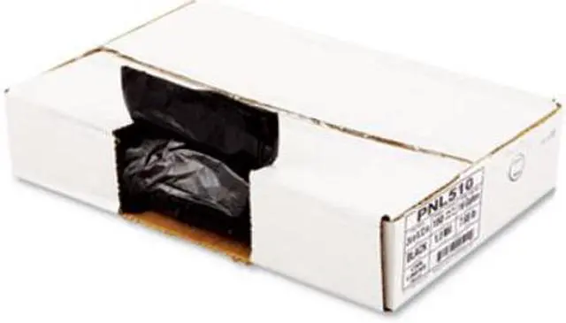 Alt view image 8 of 14 - Boardwalk Low-Density Waste Can Liners 16 gal 1 mil 24 x 32 Black 15 Bags/Roll 10 Rolls/Carton 510