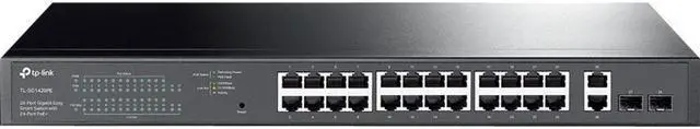 Alt view image 3 of 20 - TP-Link 28-Port Gigabit Easy Smart Switch with 24-Port PoE+