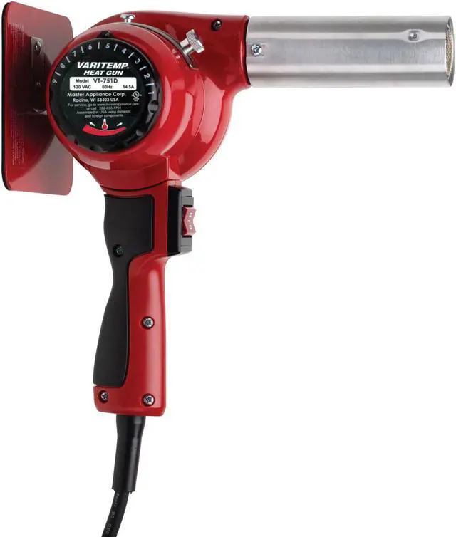 Alt view image 2 of 2 - MASTER APPLIANCE VT-751D Heat Gun, Corded Powered, 120V AC, Variable Temp.