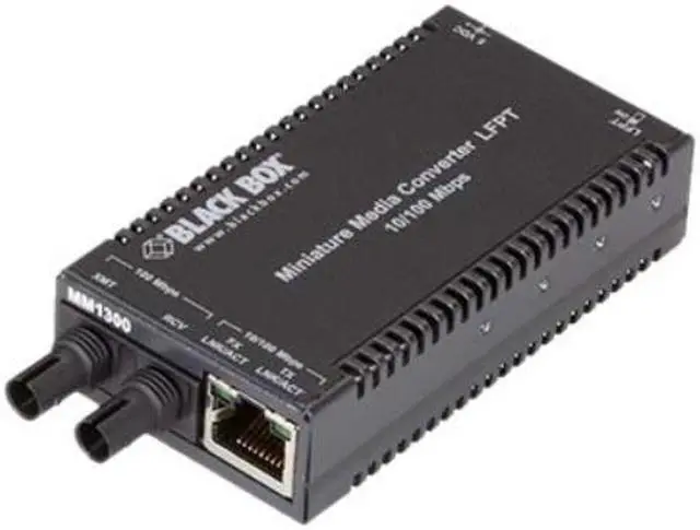 Alt view image 2 of 5 - FAST ETHERNET (100-MBPS) MEDIA CONVERTER - 10/100-MBPS COPPER TO 100-MBPS MULTIM