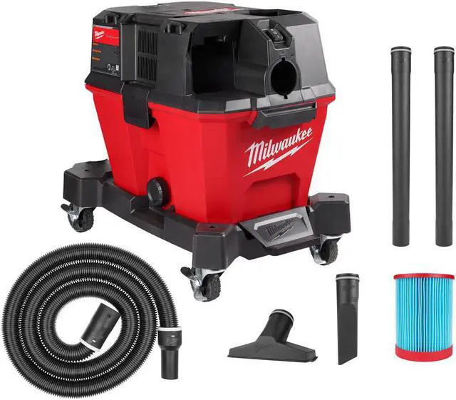 Alt view image 2 of 7 - M18 FUEL 6 Gal. Cordless Wet/Dry Shop Vacuum with Filter, Hose, and Accessories