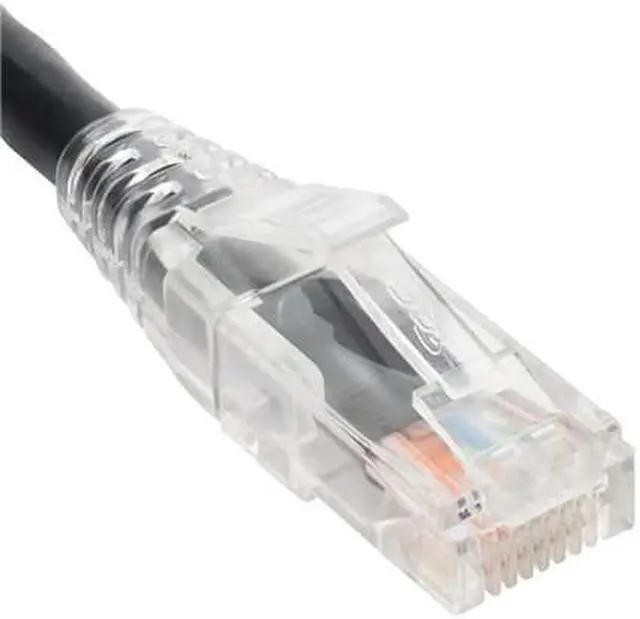 Alt view image 2 of 2 - PATCH CORD CAT6 CLEAR BOOT 10' BLACK