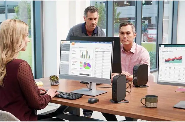Alt view image 9 of 12 - HP t640 Thin ClientAMD Ryzen R1505G Dual-core (2 Core) 2.40 GHz - TAA Compliant - 4 GB RAM DDR4 SDRAM - 32 GB Flash - AMD Radeon Vega 3 - Gigabit Ethernet - DisplayPort - Network (RJ-45) - 2 USB 2.0 P