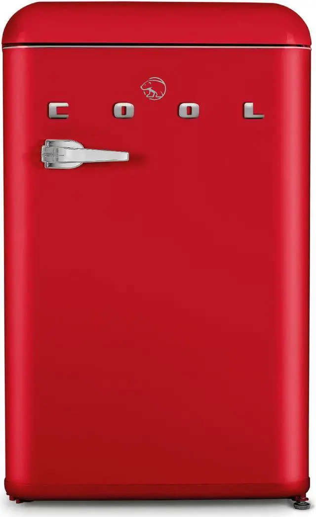 Main image of COMMERCIAL COOL 4.4 cu. ft. Retro All-Refrigerator Red CCRR4ALR