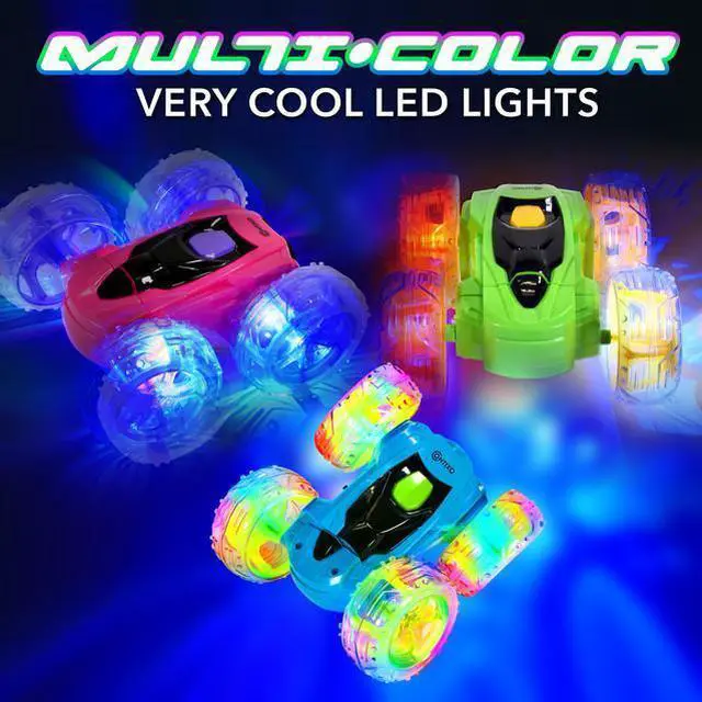 Alt view image 7 of 7 - Contixo SC3 Remote Control Car RC Cars Stunt Car Toy, 4WD 2.4Ghz Double Sided 360° Rotating RC Car with Headlights, Kids Xmas Toy Cars for Boys/Girls