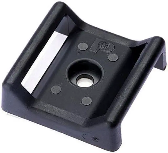 Alt view image 5 of 11 - Panduit - ABMT-A-Q20 - Panduit TAK-TY Hook & Loop Cable Tie Mount - Black - 25 Pack