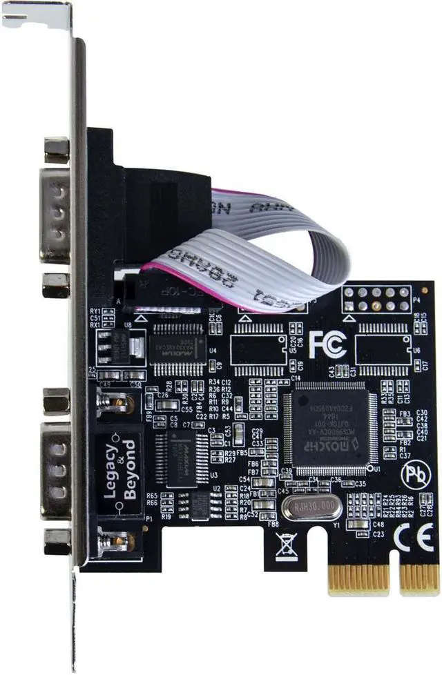 Alt view image 5 of 9 - siig legacy and beyond series 2 port (dual) serial / rs-232 pcie card with 16c550 uart