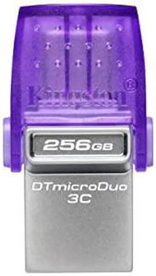 Alt view image 20 of 20 - Kingston 256GB DataTraveler microDuo 3C USB Flash Drive USB Type-C and Type-A Flash Drive