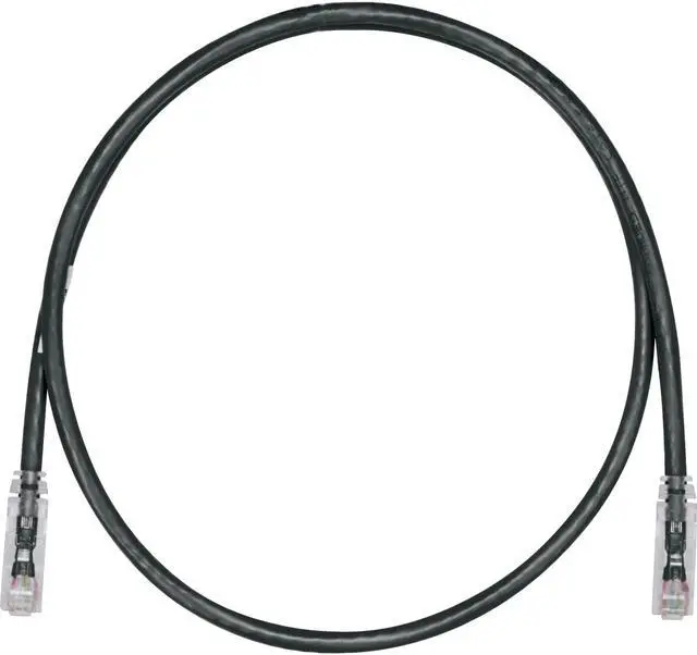 Alt view image 2 of 6 - Panduit 4ft Cat.6 U/UTP Network Cable Black UTPSP4BLY