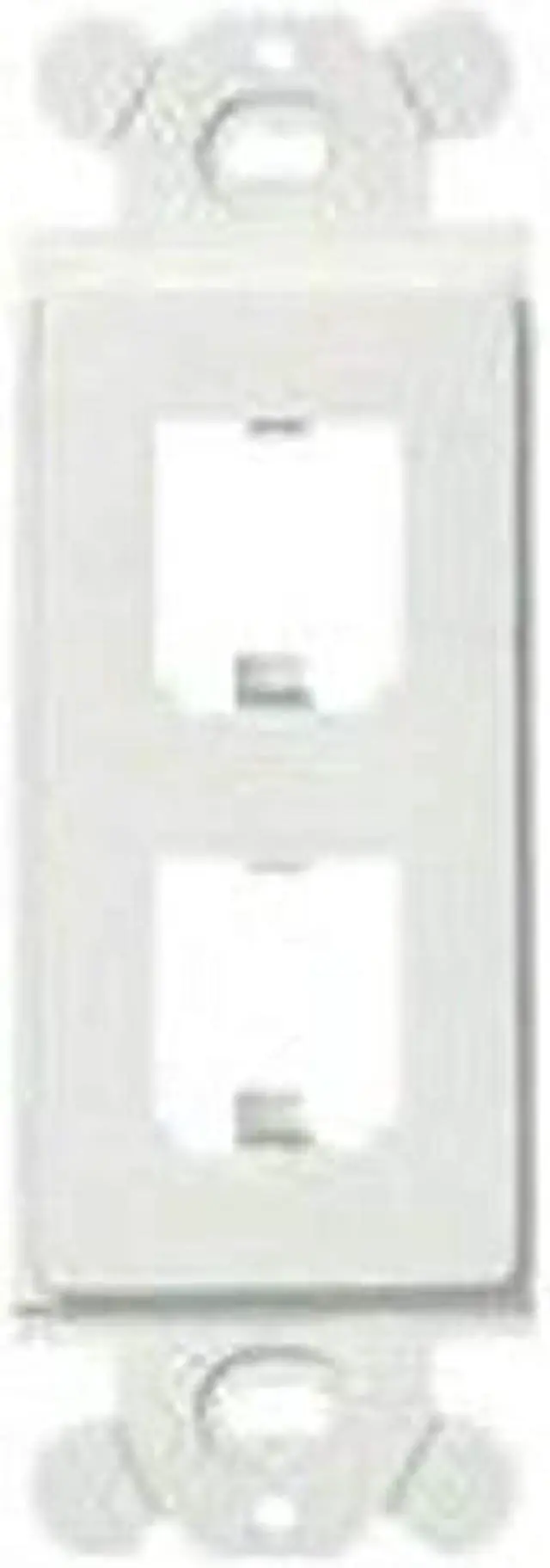 Alt view image 6 of 9 - PANDUIT CFG2WH GFCI Module Frame,Mini Com,2 Port,White