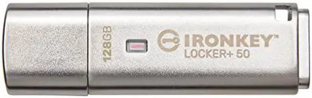 Alt view image 3 of 13 - IronKey Locker+ 50 USB Flash Drive IKLP50128GB