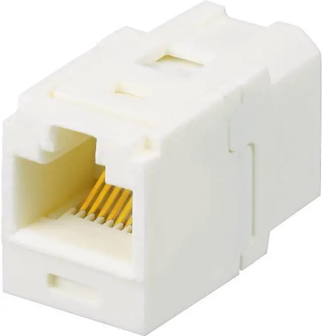 Alt view image 3 of 6 - Panduit CC688IW Mini-Com Cat6 Coupler Module RJ45 8P8C