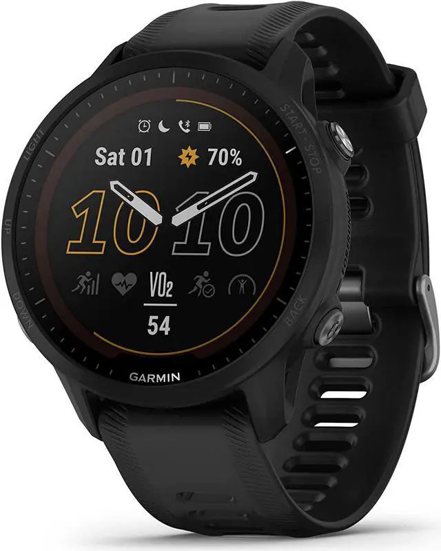 Alt view image 7 of 20 - Garmin Forerunner 955 Solar, Black | Smart Watch 010-02638-00