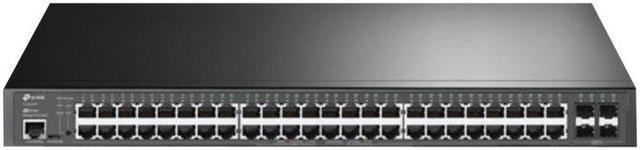 TP-Link TL-SG3452P | 48 Port Gigabit L2+ Managed PoE Switch | 48 PoE+ Port  @384W, 4 x SFP Slots | PoE Auto Recovery | Omada SDN Integrated | IPv6 |