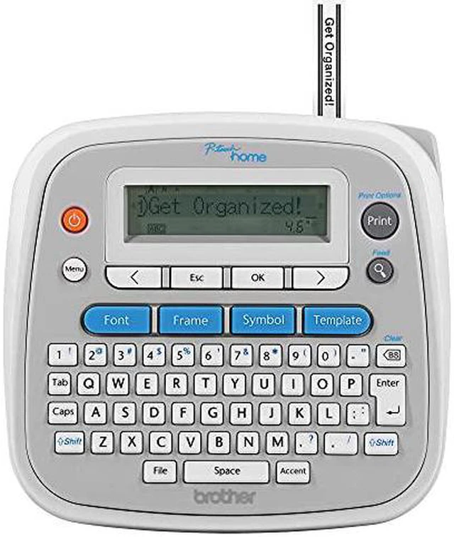 Alt view image 10 of 11 - Brother PTD202 Thermal Transfer Printer 20 mm / sec. 180 dpi P-touch Home Personal Label Maker