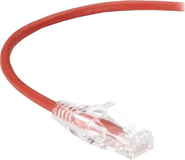 Alt view image 2 of 8 - Black Box 4ft Cat.6a Snagless UTP Network Patch Cable Red C6APC28RD04