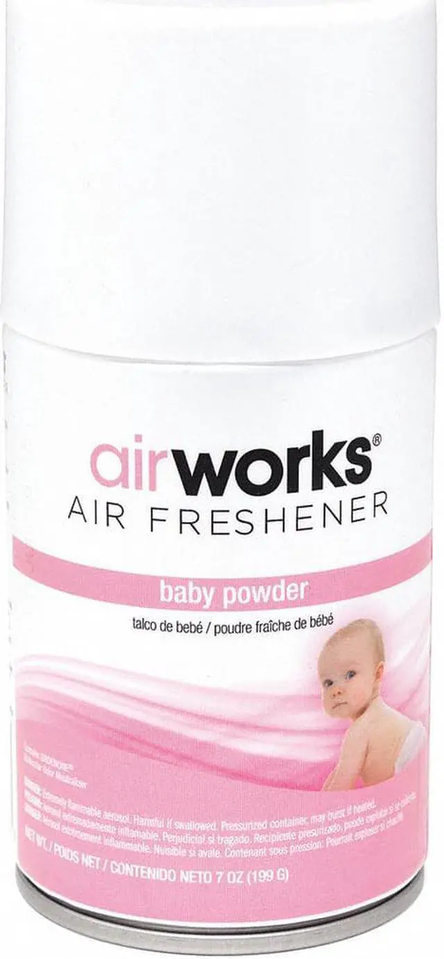 Alt view image 8 of 9 - Aerosol Can Refill, 7 Oz, Baby Powder, Pk12
