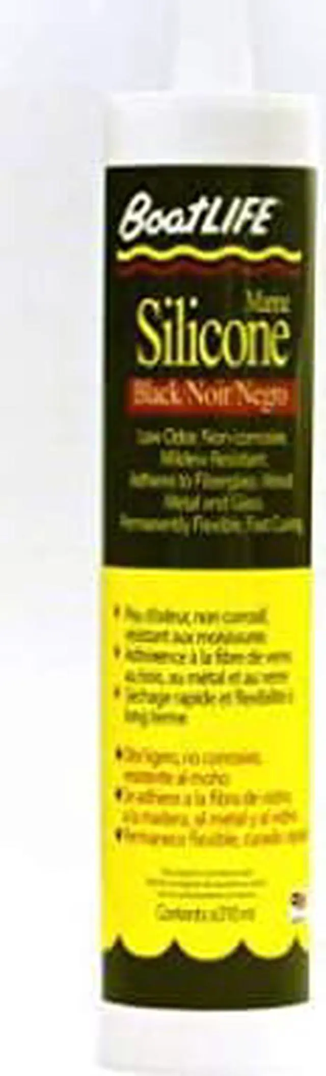 Alt view image 7 of 8 - BoatLIFE Silicone Rubber Sealant Cartridge - Black