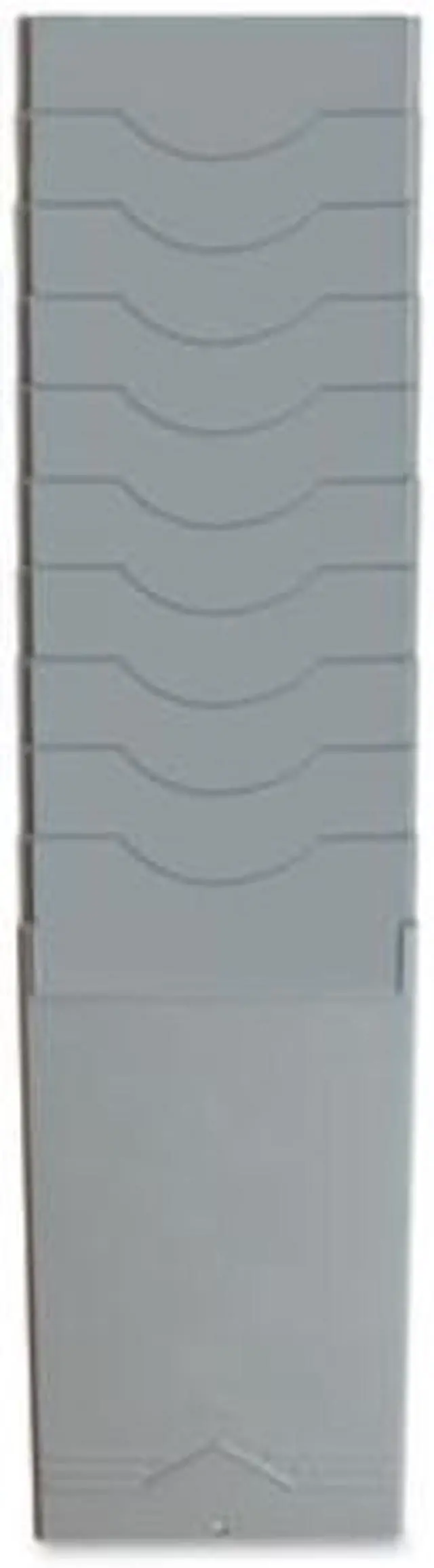 Alt view image 3 of 4 - Pyramid Time Systems 10-Pocket Time Card Rack Plastic Light Gray 40010