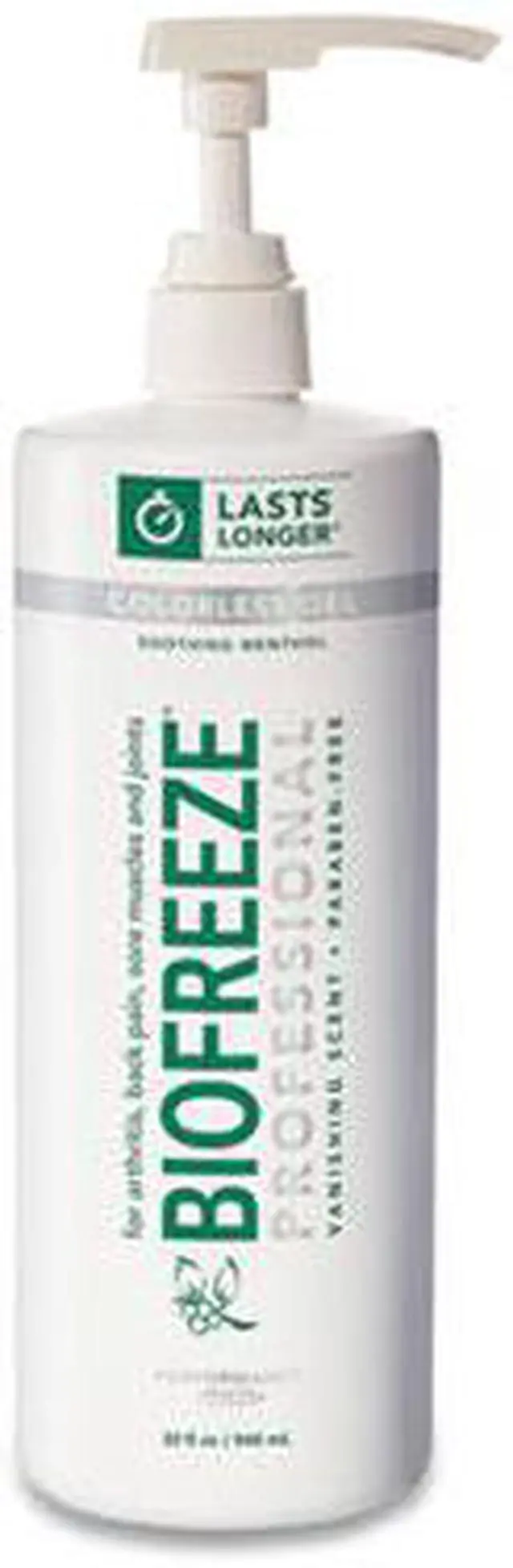 Alt view image 3 of 3 - FAST ACTING MENTHOL PAIN RELIEF TOPICAL ANALGESIC, COLORLESS GEL, 32 OZ PUMP BOTTLE
