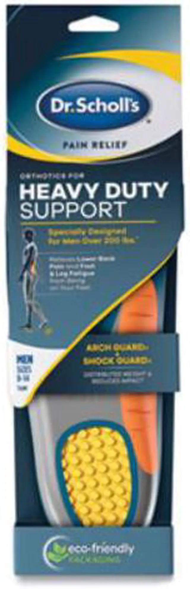 Alt view image 3 of 3 - Dr. Scholl's Pain Relief Orthotics Heavy Duty Support Men Sizes 8-14 1 Pair