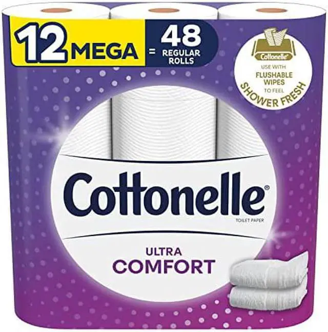 Alt view image 4 of 5 - Cottonelle Ultra ComfortCare Toilet Paper 2 Ply 12 Rolls 48 Pack 4859654165