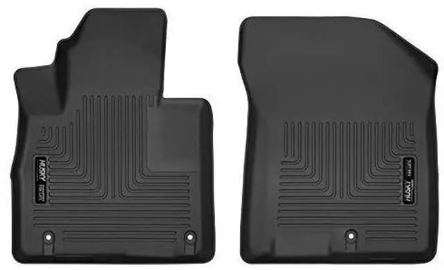 Alt view image 4 of 4 - Husky Liners Fits 2019 Hyundai Santa Fe Weatherbeater Front Floor Mats