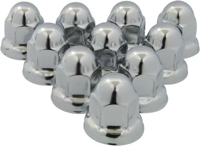 Alt view image 3 of 9 - ROADPRO R RP-33SS10 33MM SS FLANGED LUGNUT COVERS 10-PK