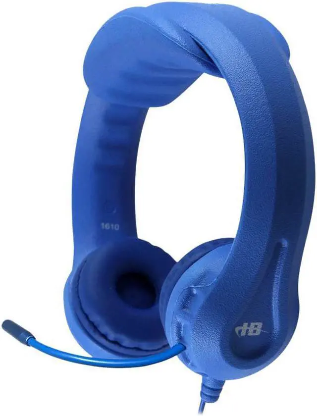 Alt view image 6 of 12 - Hamilton Buhl HamiltonBuhl Kid's Flex-Phones TRRS Headset with Gooseneck Microphone Blue (HECKFX2UBLU)