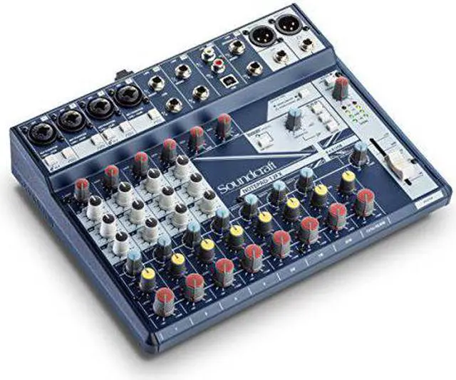 Alt view image 9 of 15 - Soundcraft NOTEPAD-12FX; 12CH DESKTOP MIX MIXER W/ USB, 3 BAND EQ AND LEXICON EFFECTS