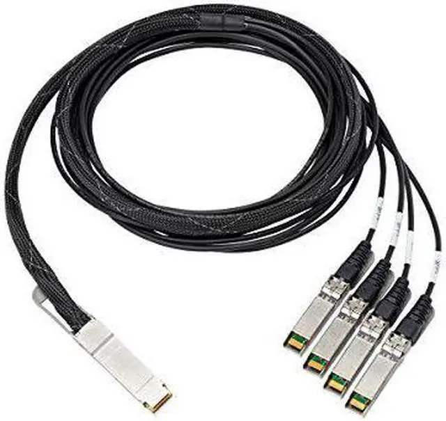 Alt view image 9 of 12 - HPE 100Gb QSFP28 to 4x25Gb SFP28 3m Direct Attach Copper Cable