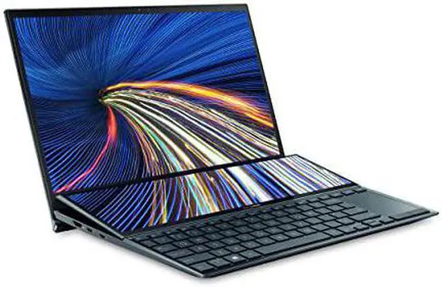 Alt view image 10 of 13 - Asus ZenBook Duo 14 UX482 UX482EAR-EH51T 14" Touchscreen Notebook - Full HD - 1920 x 1080 - Intel Core i5 11th Gen i5-1155G7 Quad-core (4 Core) 2.50 GHz - 8 GB Total RAM - 512 GB SSD - Celestial