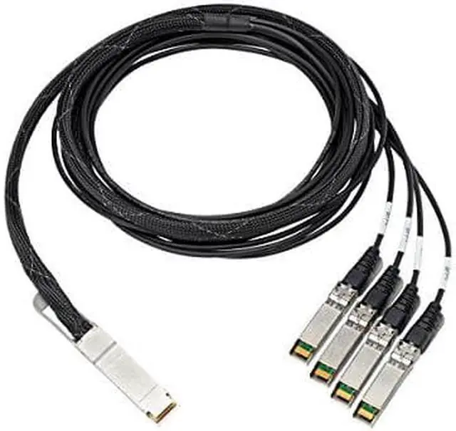 Alt view image 10 of 12 - HPE 100Gb QSFP28 to 4x25Gb SFP28 3m Direct Attach Copper Cable