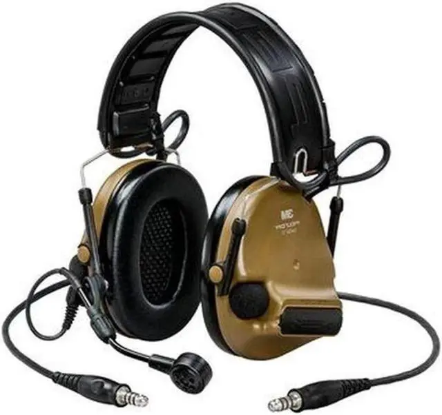 Alt view image 4 of 6 - 3M MT20H682FB-19 CY Tactical Headset,Foldable,Dual Lead,Brn