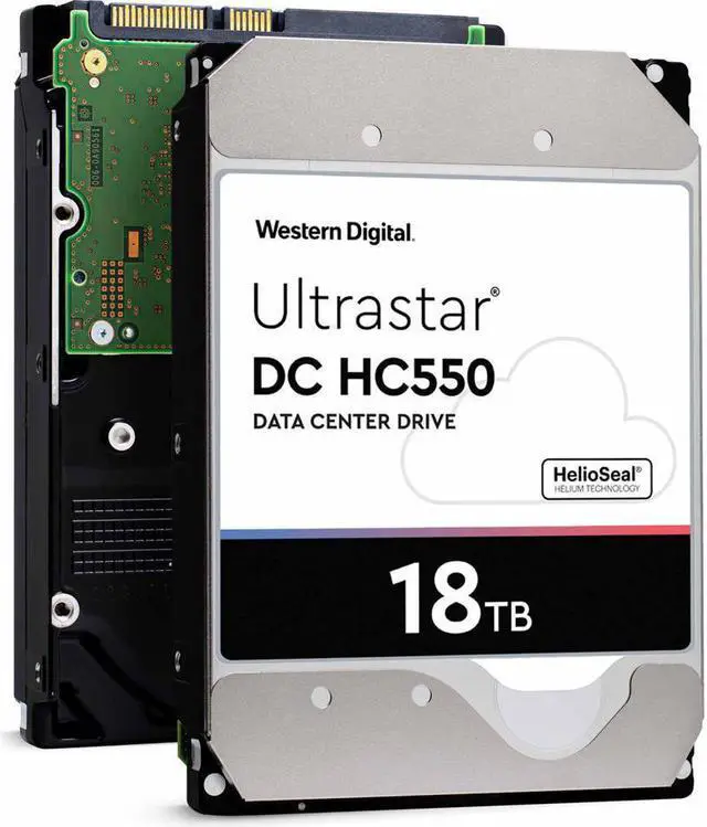 Alt view image 12 of 20 - WD Ultrastar DC HC550 18TB Hard Drive 3.5" Internal 512MB SATA 7200 RPM 512E SE NP3 DC HC550 0F38459 (WUH721818ALE6L4)