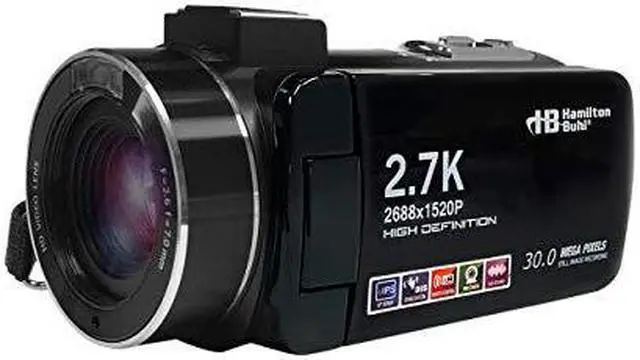 Alt view image 8 of 20 - HamiltonBuhl ActionPro 30MP, 18x Digital Zoom, 2.7K High-Definition Digital Camcorder HDV17BK