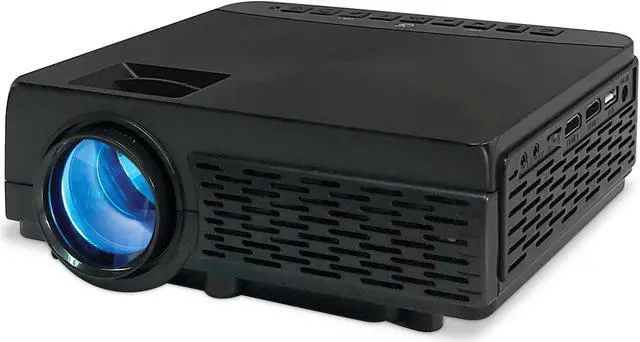 Alt view image 3 of 8 - gpx mini projector with bluetooth, usb and micro sd media ports, includes remote (pj300b)