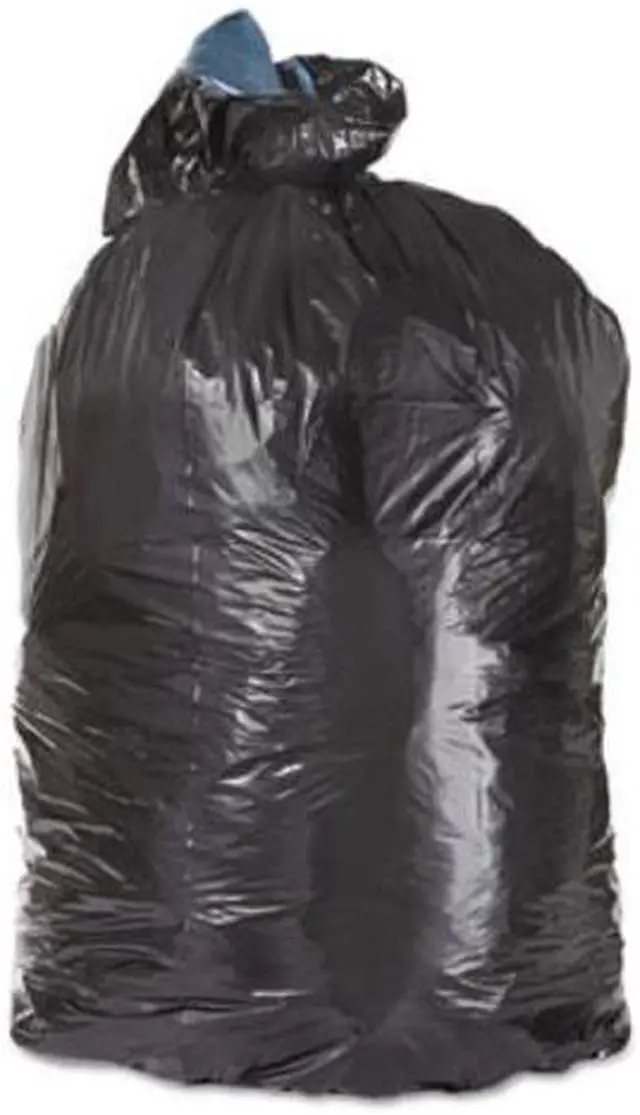 Alt view image 6 of 8 - Low-Density Can Liners 33 gal 1.6 mil 23" x 39" Black Flat Pack 100/Carton 100430