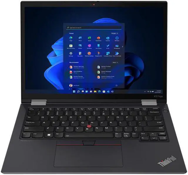 Alt view image 9 of 15 - Lenovo ThinkPad X13 Yoga Gen 3 21AW002QUS 13.3" Touchscreen Convertible 2 in 1 Notebook - WUXGA - 1920 x 1200 - Intel Core i7 12th Gen i7-1265U Deca-core (10 Core) - 16 GB Total RAM - 16 GB On-bo