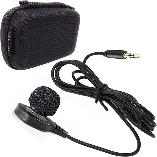 Alt view image 5 of 5 - Movo LV-M5 Discreet Pin Lavalier Omnidirectional Microphone with 3.5mm TRS Connector - for DSLR Cameras, Camcorders, Recorders