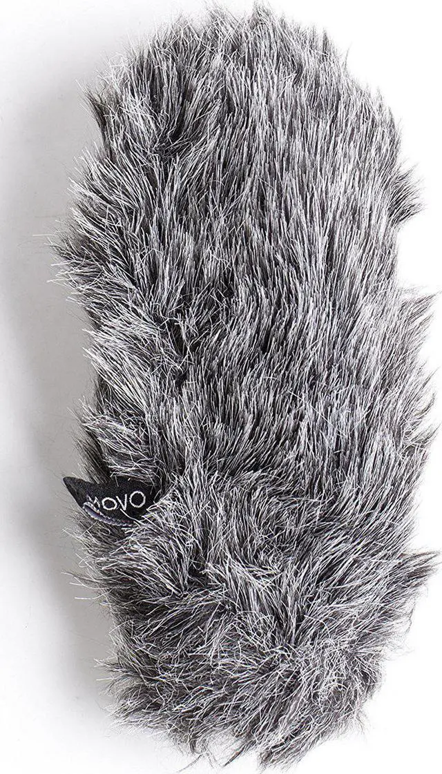 Alt view image 5 of 5 - Movo WS-G8 Furry Outdoor Microphone Windscreen Muff Custom Fit for Rode VideoMic Pro & VideoMic Pro R (Dark Gray)