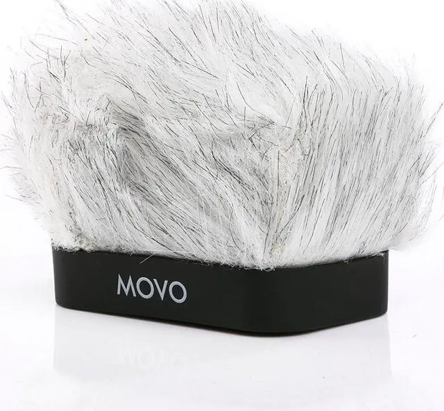 Alt view image 6 of 6 - Movo WS-R10 Professional Furry Windscreen with Acoustic Foam Technology for Zoom IQ-6, Tascam DR-07 MKII, Sony PCM-M10 & Rode iXY Portable Digital Recorders