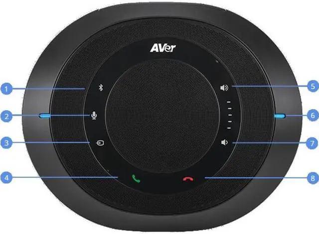 Alt view image 3 of 18 - aver fone540 bluetooth conference speakerphone