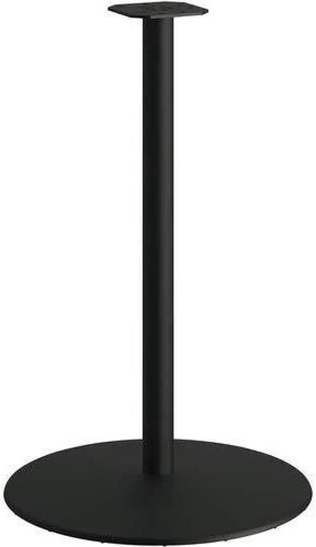 Main image of HON HBTTD42P6P Between Table Disc Base f/ 42" Tabletop, Platinum Round, Black Mica Base - 40.80" Height