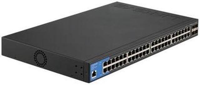 48-Port Managed Gigabit Ethernet Switch with 4 10G SFP+ Uplinks LGS352C