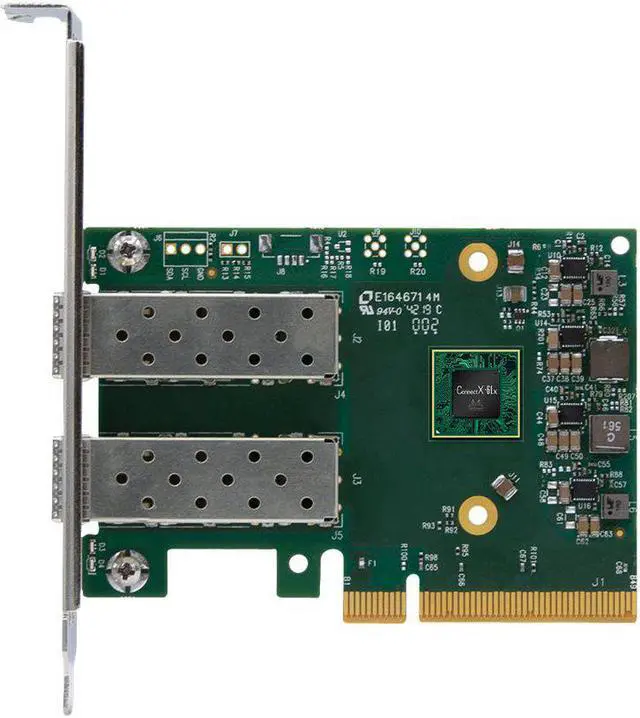 Alt view image 4 of 12 - Lenovo Mellanox ConnectX-6 Lx 25Gigabit Ethernet Card PCIe 2 Port 4XC7A62580