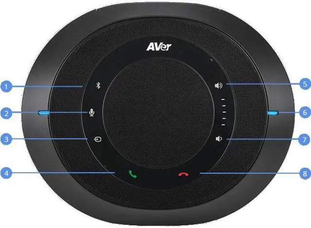 Alt view image 7 of 18 - aver fone540 bluetooth conference speakerphone